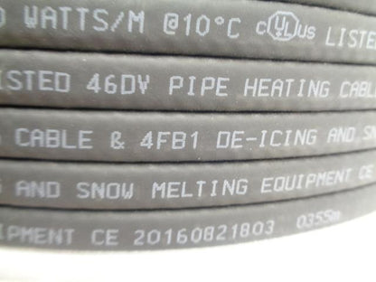 PARALLEL SELF-REGULATING HEATING CABLE 6HTLe2-CR 6 W/FT 20160821803 1000FT H1