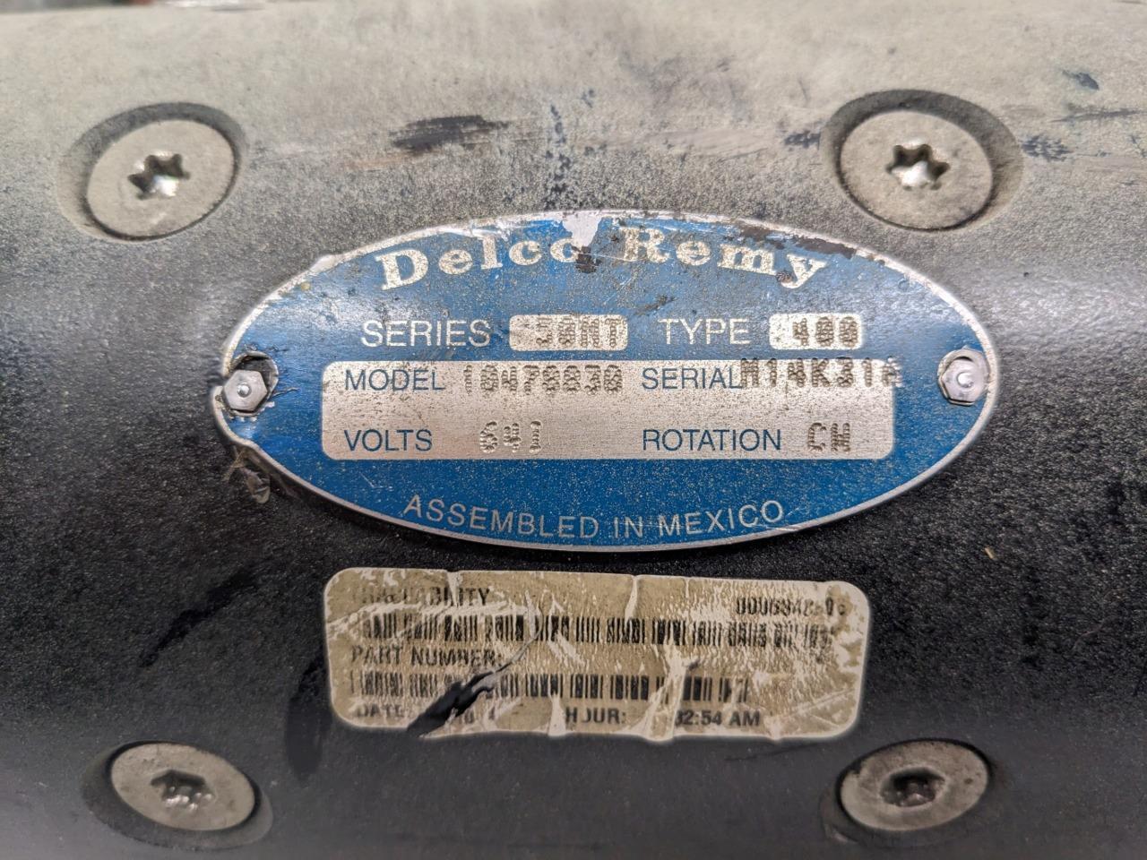 DELCO-REMY 10478830 STARTER Starter Motor 50MT Model 64V SAE 3 Mounted USED H1