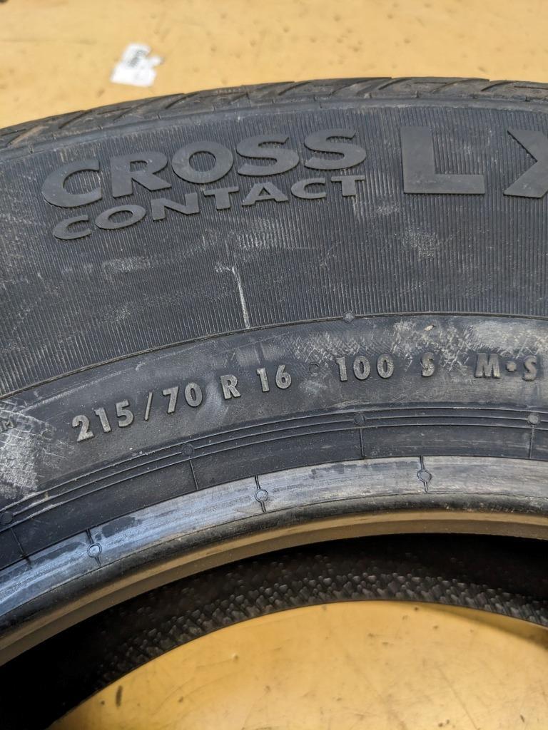 2 CONTINENTAL CONTICROSSCONTACT LX P 215 70 16 100S SL TIRES 04320100000 BQ4