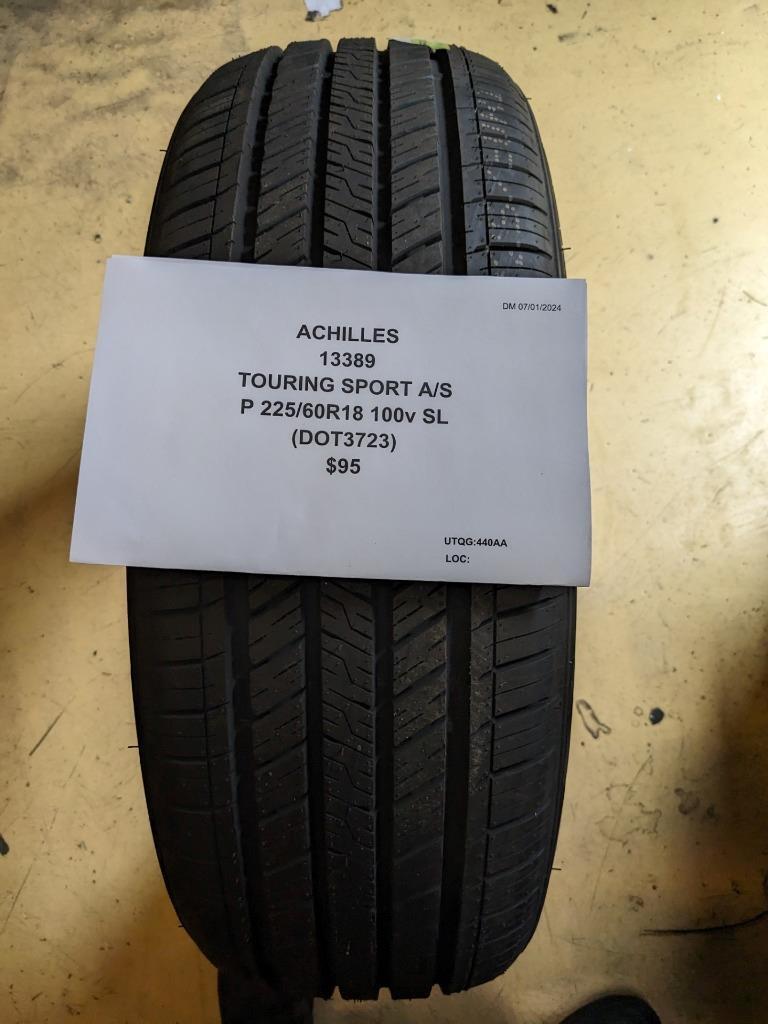 ACHILLES TOURING SPORT A/S P 225 60 18 100V SL TIRE ATP36 CQ3