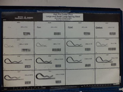 BARNES DISTRIBUTION L59204 LARGE AND SMALL LOOP HAIR PIN COTTER PINS KIT R22