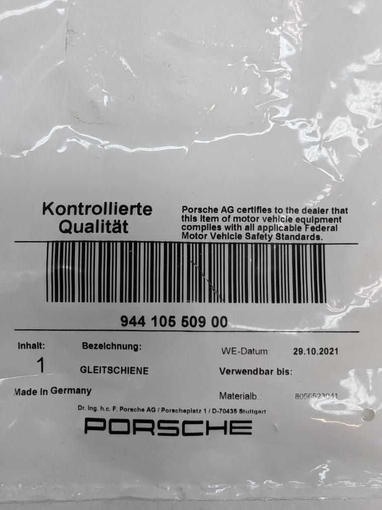 PORSCHE TIMING CHAIN RAIL/GUIDE 94410550900 #4 NEW R21SPB