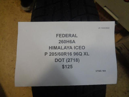 1 FEDERAL HIMALAYA ICEO P 205 60 16 96Q XL 260H6A