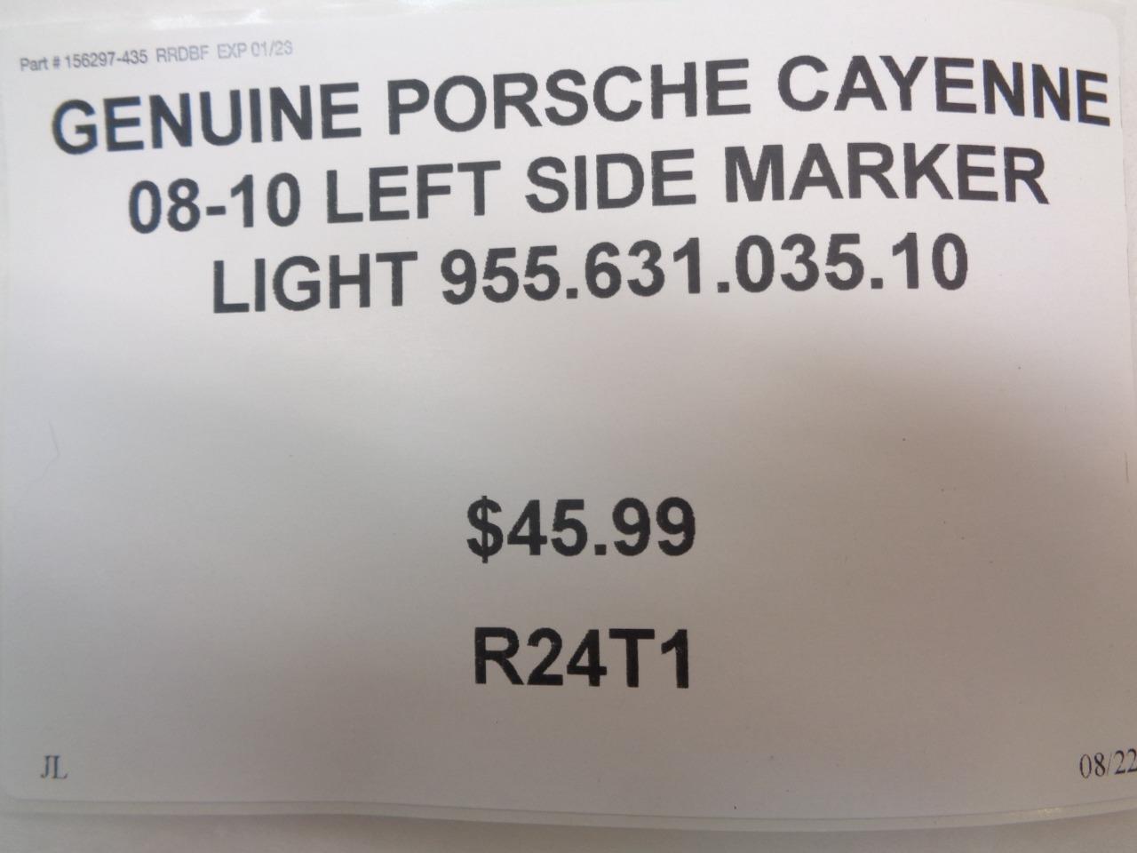 GENUINE PORSCHE CAYENNE 08-10 LEFT SIDE MARKER LIGHT 955.631.035.10  R24T1