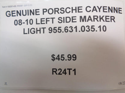 GENUINE PORSCHE CAYENNE 08-10 LEFT SIDE MARKER LIGHT 955.631.035.10  R24T1