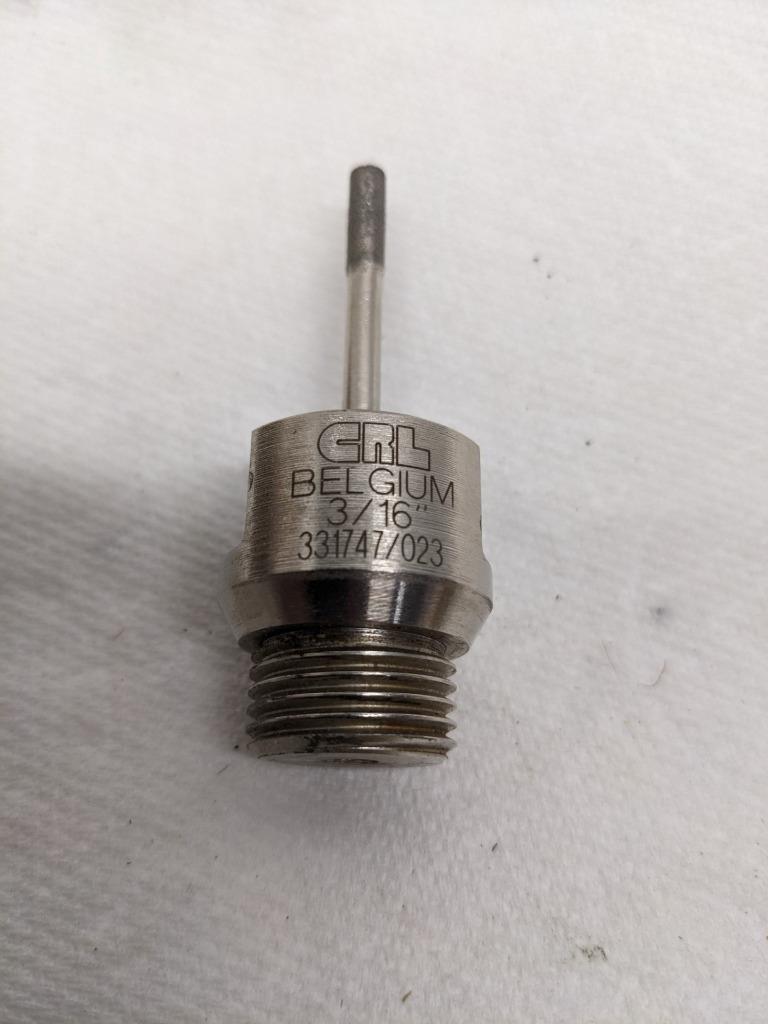 CRL HBT316 331747/023 3/16" BELGIAN THREAD ELECTRO-FORMED DIAMOND DRILL NEW D0