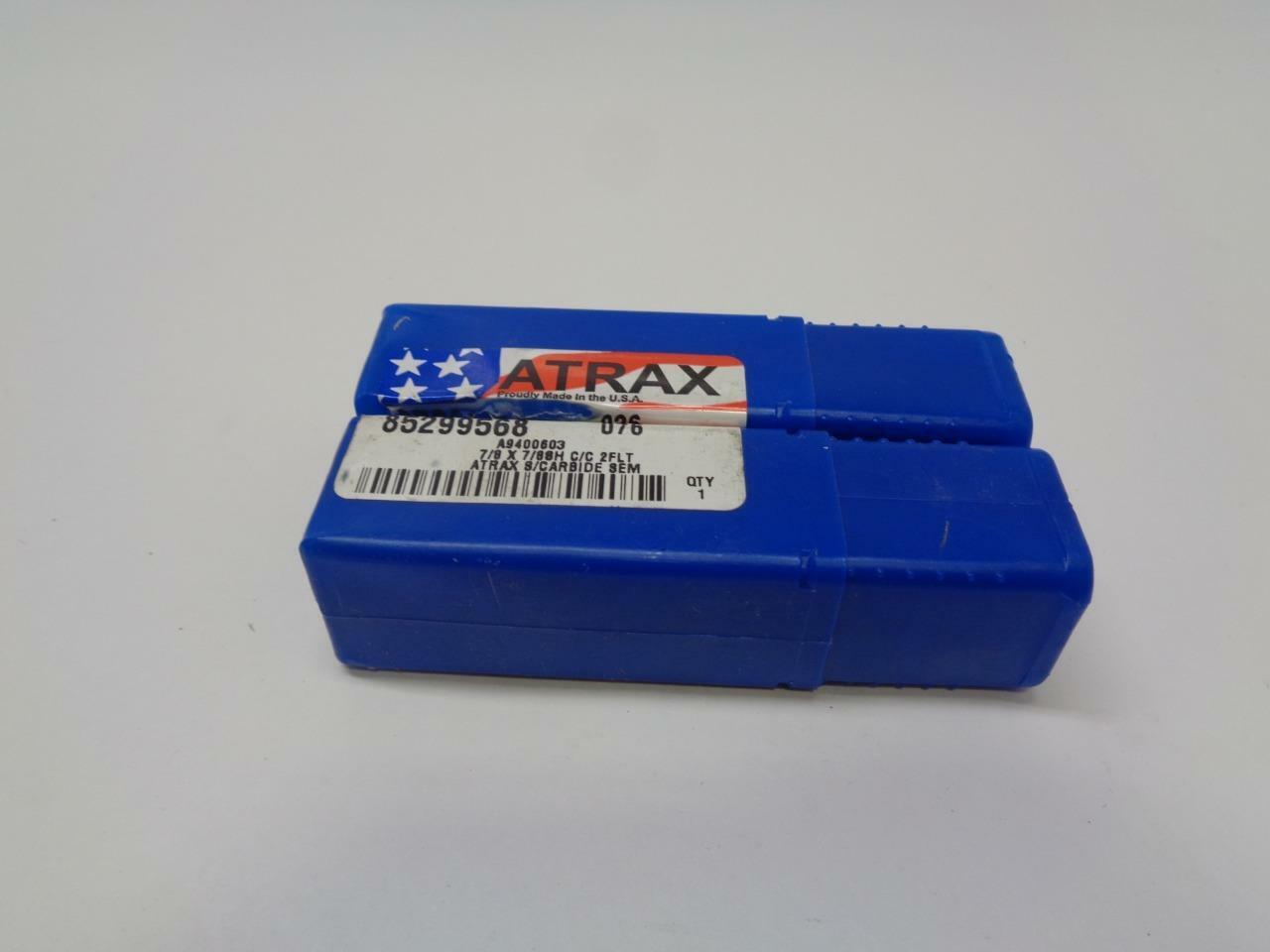 ATRAX 7/8" X 7/8" X 1-1/2" X 4" 2 FLUTE SOLID CARBIDE SQUARE END MILL 85299568