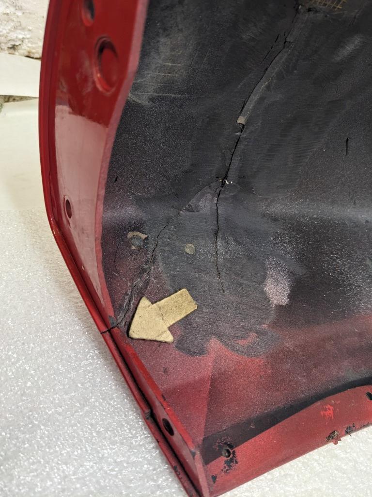 PORSCHE 911 964 CARRERA 89-94 RIGHT REAR BUMPER PANEL- RED 96450516400 USED R23