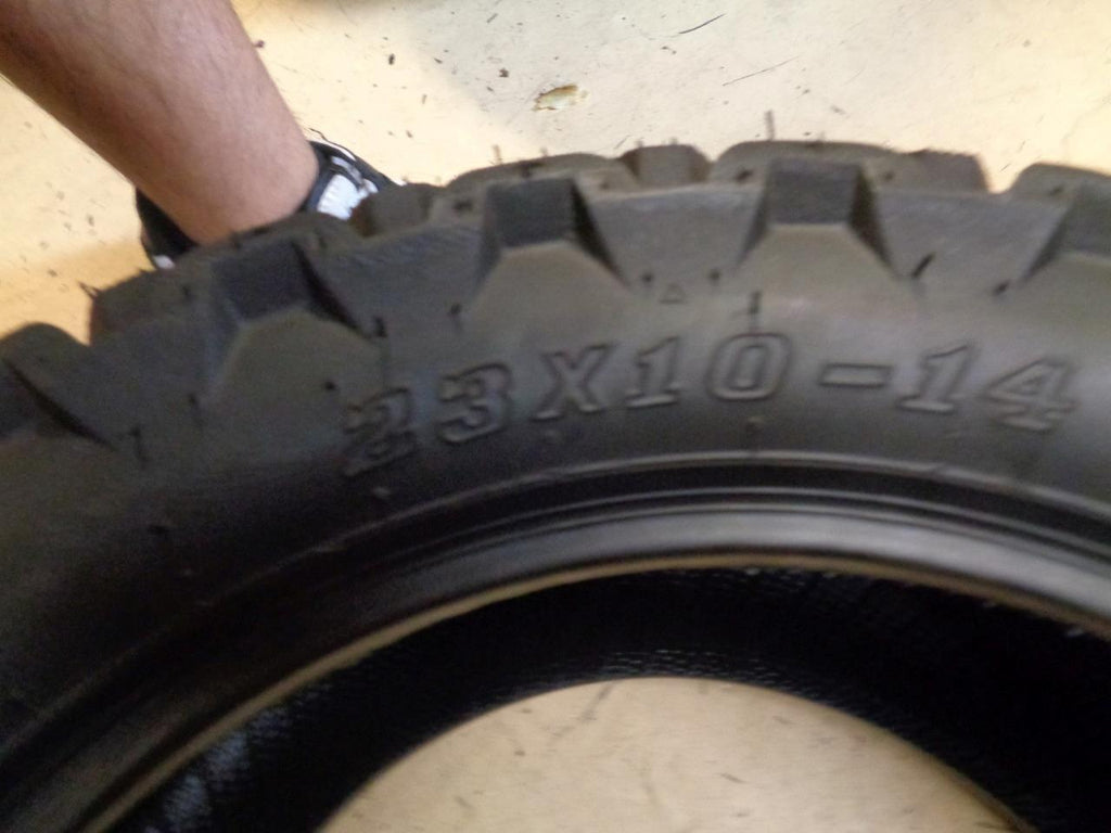 2 NEW GOLF TIRES MADJAX PREDATOR ALL TERRAIN GOLF 23 10 14 4PLY 20-006x1
