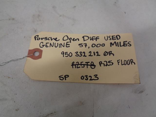 Porsche 911 OPEN DIFFERENTIAL USED GENUINE 57,000 MILES 950 332 212 0R R25FLR