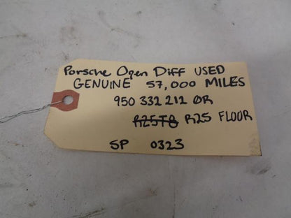 Porsche 911 OPEN DIFFERENTIAL USED GENUINE 57,000 MILES 950 332 212 0R R25FLR