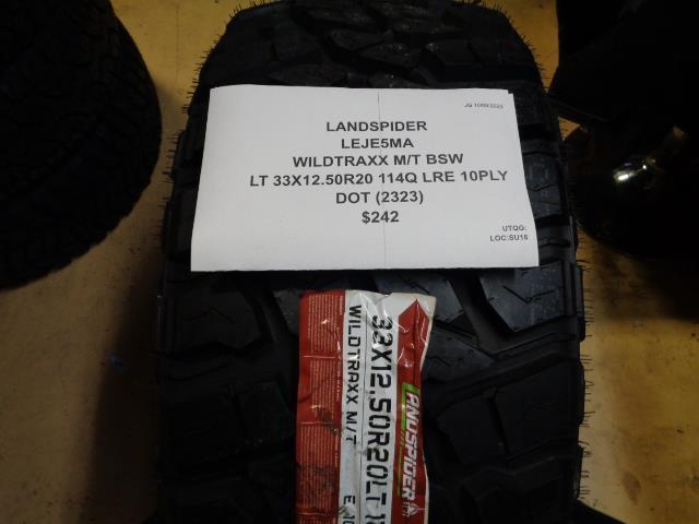 LANDSPIDER WILDTRAXX M/T BSW LT 33 12.5 20 114Q LRE 10PLY TIRE LEJE5MA CQ1