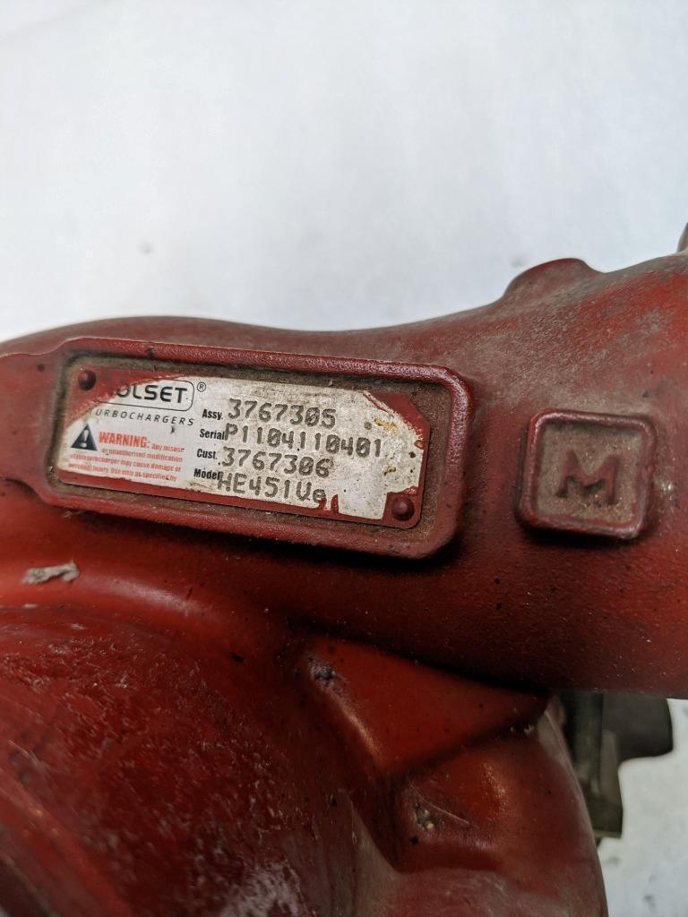 HOLSET 3767306 TURBOCHARGER HE451VE FOR ISX15 14.9L USED E1