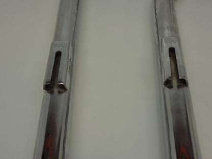 2 NEW CHROME 2" DRAG PIPE EXHAUSTS FOR HARLEY FXST 84-99 AND FX 84-85 R16