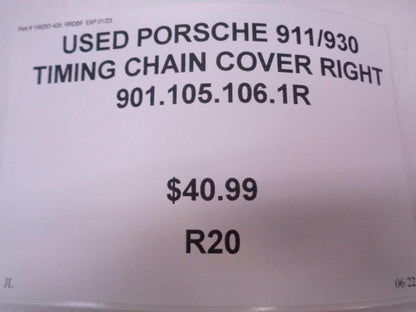 USED PORSCHE 911/930 TIMING CHAIN COVER RIGHT 901.105.106.1R R24T1