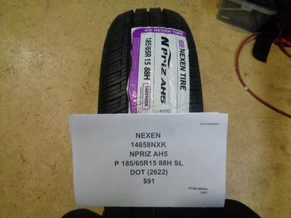 1 NEXEN NPRIZ AH5 P 185 65 15 88H SL TIRE 14658NXK BQ1