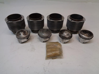 4 PORSCHE VW 356 912 BIG BORE 87mm CYLINDER & PISTONS R21