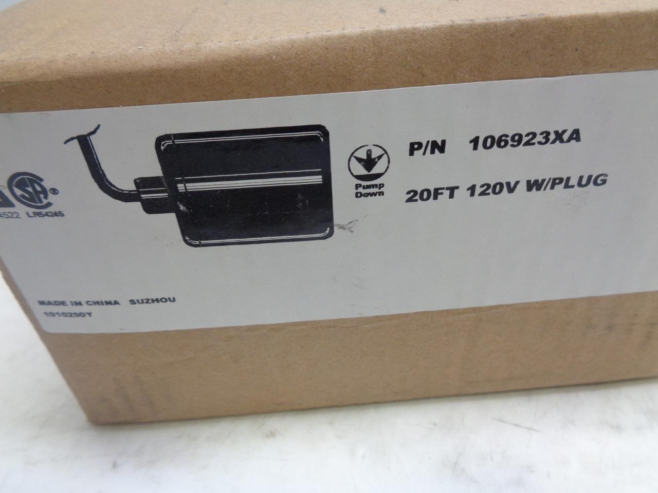 NEW DAYTON FLOAT SWITCH 106923XA 20FT 120V W/PLUG FITS BARNES BRAND PUMPS SR