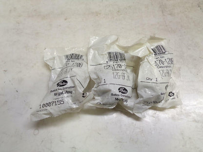 1 NEW PACK OF 3 GATES G25170-1208 HYDRAULIC HOSE FITTING R10TD