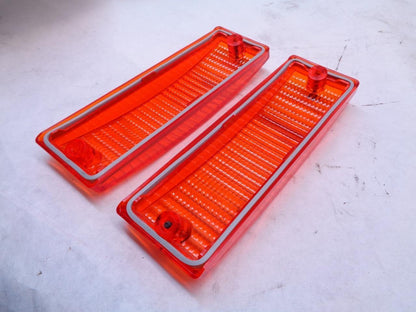 GENUINE PAIR PORSCHE 911 930 74-89 SIDE MARKER LENSES 91163192000 R21T3