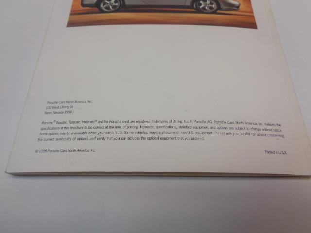 Porsche Boxster 1996 Edition Brochure USED GENUINE R25