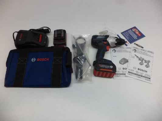 NEW COMPLETE BOSCH CORDLESS BRUTE TOUGH DRILL/DRIVER KIT DDH183-01 BSR35