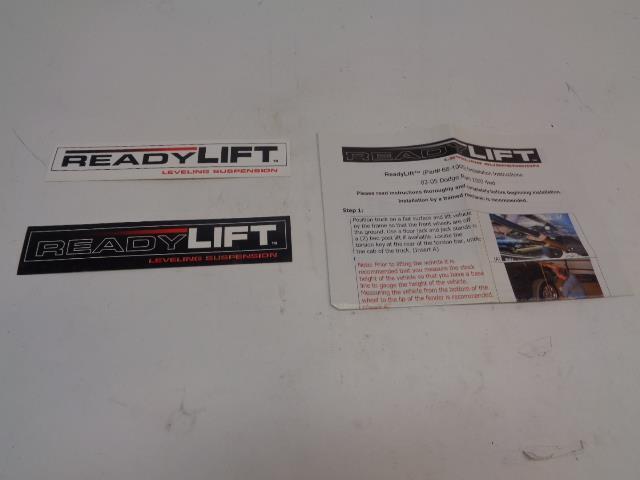 READYLIFT 2" LEVELING KIT W/FORGED TORSION KEY 00-05 DODGE RAM 66-1000 R18T2