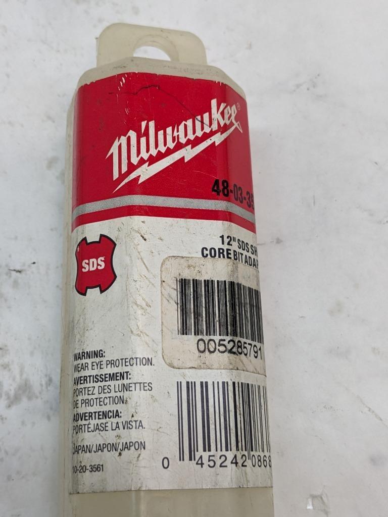 MILWAUKEE SDS-MAX 12" SDS MAX SHANK DRILL BIT ADAPTER 48-03-3561 NEW