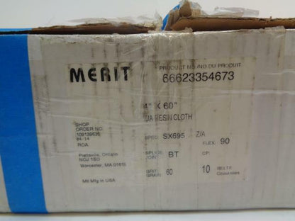 NEW MERIT SX695 60 GRIT 30IN. L. 4 IN. NARROW BELT 66623354673 R7TC