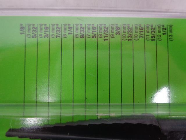 GREENLEE KWIK STEPPER STEP BIT 1/2" 13mm METAL 34401 R22T2