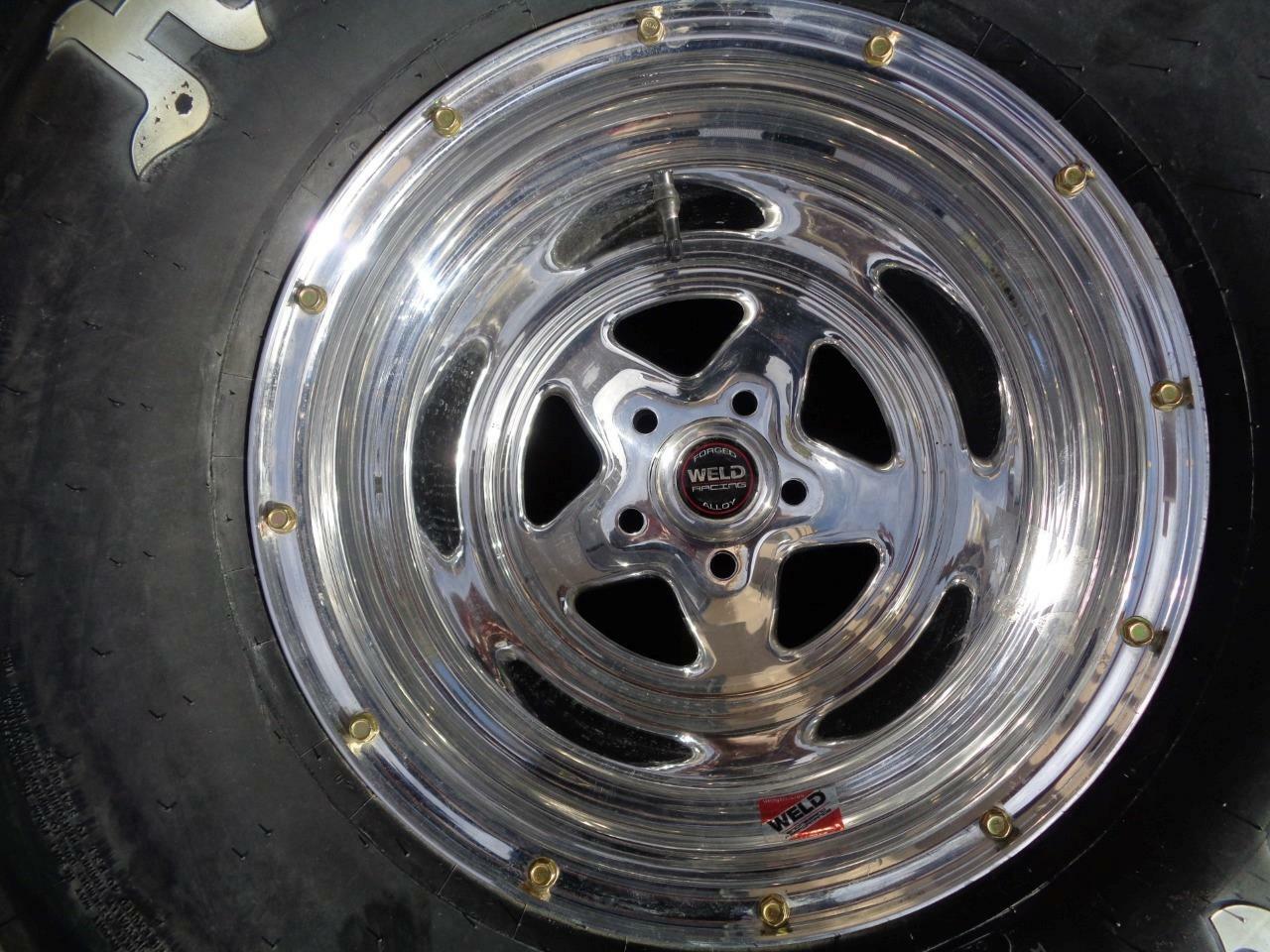 HOOSIER DRAG SLICK 14.5 33 15 CO7 w/ WELD RACING PROSTAR 15x14 5x4.75 - DRAG SEC