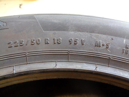 2 CONTINENTAL PROCONTACT TX P 225 50 18 95V SL ALL SEASON TIRES 03573110000 CQ2