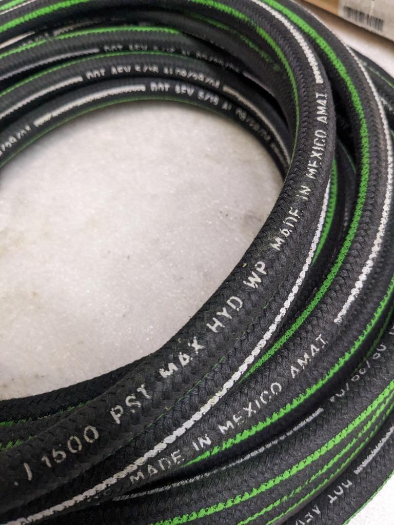GATES 6C5E HYDRAULIC HOSE 50' OAL 5/16" ID 1.5K PSI MAX NEW R15