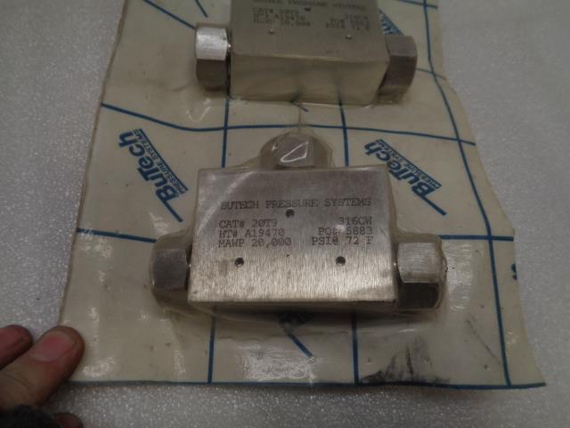 Butech Pressure Systems 20T9 316CW 5883 20K PSI MP Tee Fitting 3 PACK New R11TC
