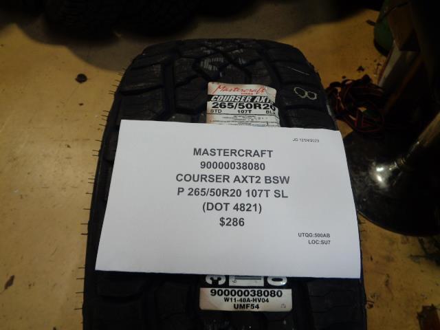 MASTERCRAFT COURSER AXT2 BSW P 265 50 20 107T SL TIRE 90000038080 CQ4