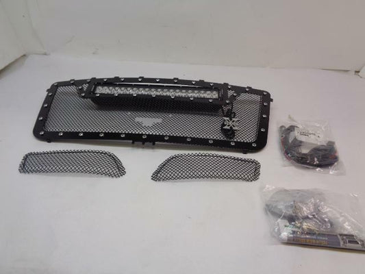 T-REX GRILLES 3PC BLACK TORCH GRILLE FOR NISSAN TITAN 16-19 20" LED LIGHT BAR