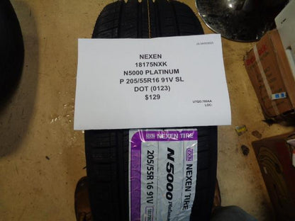 1 NEXEN N5000 PLATINUM P 205 55 16 91V SL 18175NXK TIRE BQ2