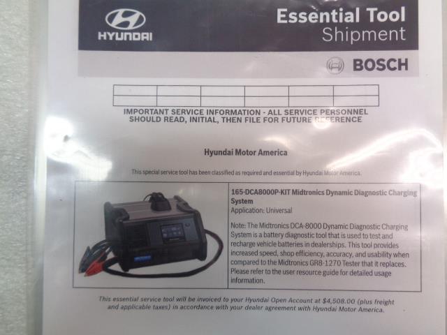 MIDTRONICS DCA-8000P DIAGNOSTIC CHARGING SYSTEM KIT AND PRINTER W/O CART NEW R27