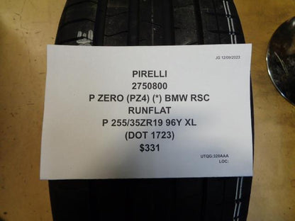 2 PIRELLI P ZERO (PZ4)(*)BMW RSC RUNFLAT P 255 35 19 96Y XL TIRES 2750800 CQ3
