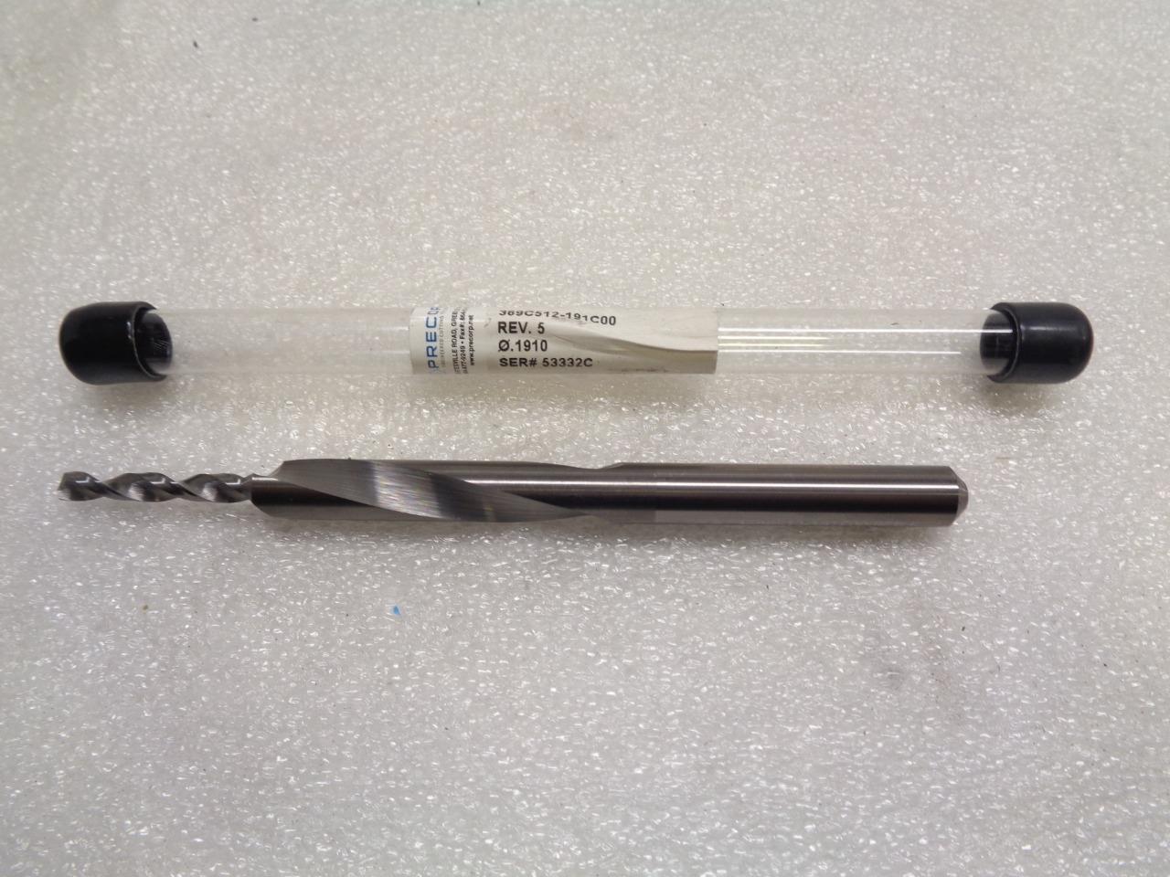 NEW PRECORP (SANDVIK) 2.6MM CARBIDE DRILL BIT 1910 R22T6BB