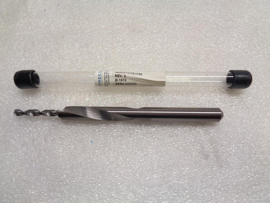 NEW PRECORP (SANDVIK) 2.6MM CARBIDE DRILL BIT 1910 R22T6BB