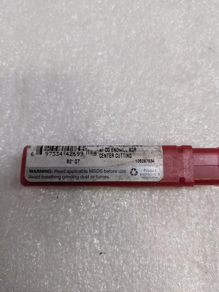 CLEVELAND TWIST DRILL C42699 END MILL 556 1/2" DIA 3-1/4" OAL 4-FLUTE NEW R22T5