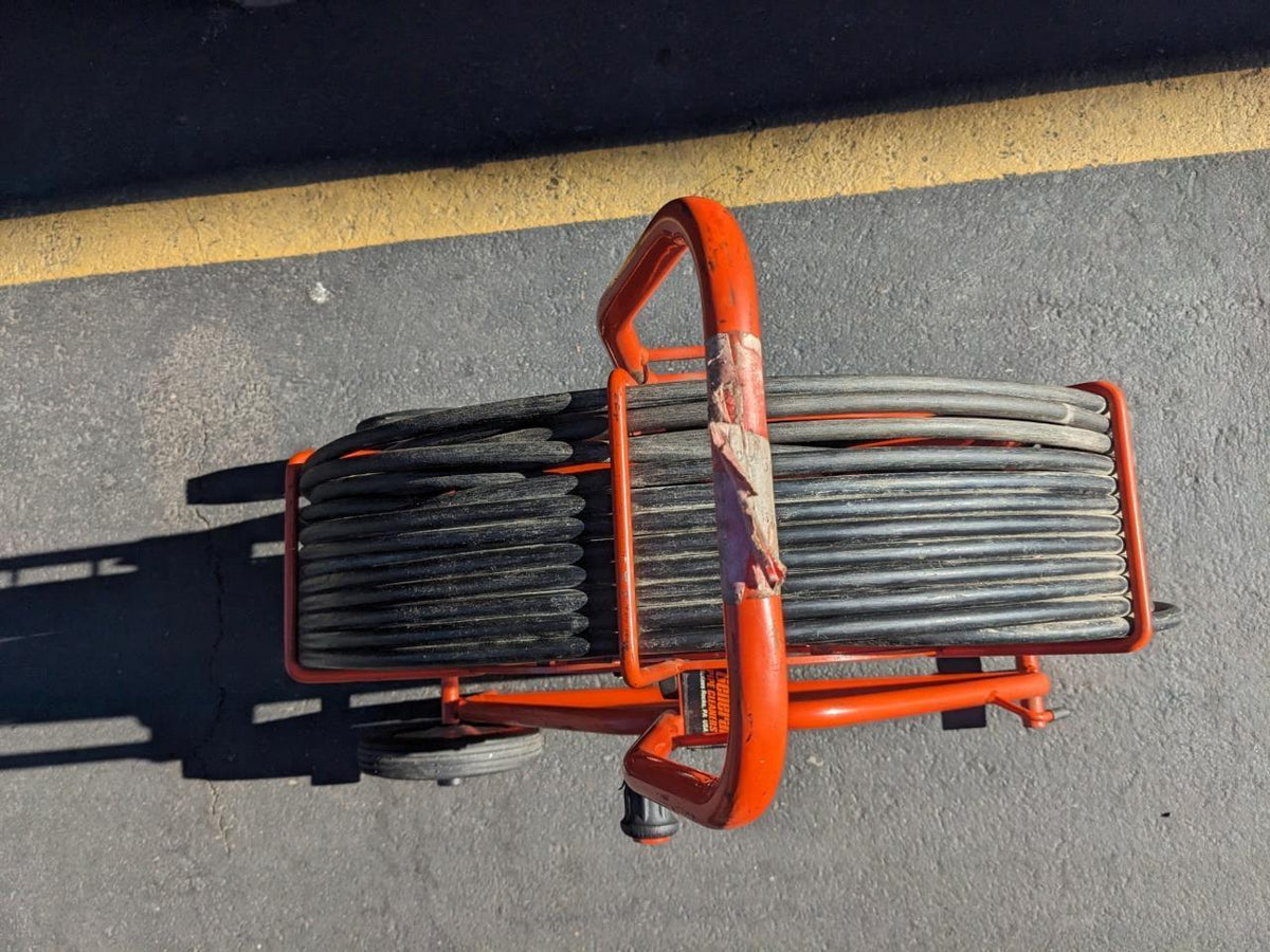 GENERAL PIPE CLEANERS 117830 GEN-EYE POD 200FT PIPE CAMERA & REEL ONLY USED B2