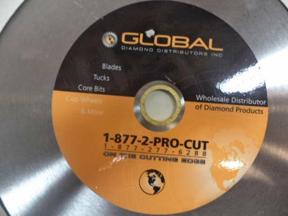 NEW GLOBAL 14" BLADE 1" ARBOR SEGMENTED DIAMOND SAW BLADE SP2T2