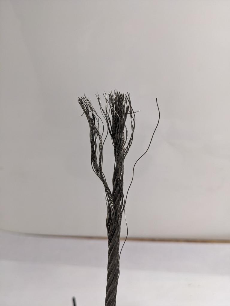 UNBRANDED 400 FT WIRE ROPE 1/4" DIAMETER STAINLESS STEEL GALVANIZED NEW R3