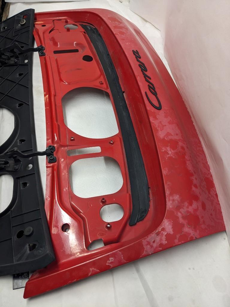 PORSCHE REAR TRUNK LID RED W/ GRILLE & LOWER BRACKET FOR 94 996 CARRERA USED R22
