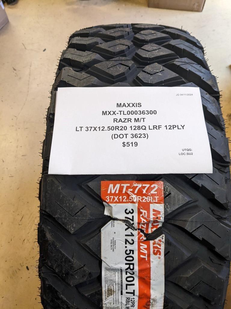 MAXXIS RAZR M/T LT 37 12.50 20 128Q LRF 12PLY TIRE TL00036300 CQ2
