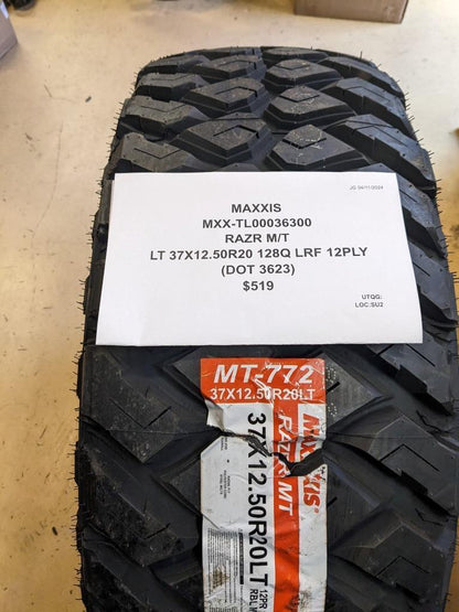 MAXXIS RAZR M/T LT 37 12.50 20 128Q LRF 12PLY TIRE TL00036300 CQ2