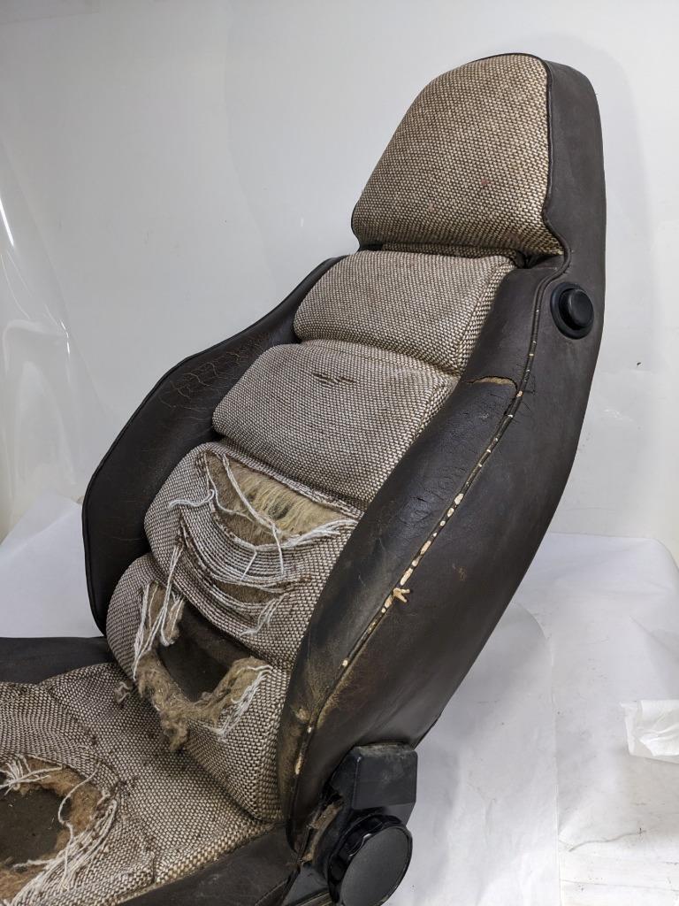 PORSCHE 1981 998 BROWN RECLINING MANUAL SEAT FOR PORSCHE (LEFT) USED B2