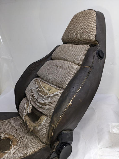PORSCHE 1981 998 BROWN RECLINING MANUAL SEAT FOR PORSCHE (LEFT) USED B2